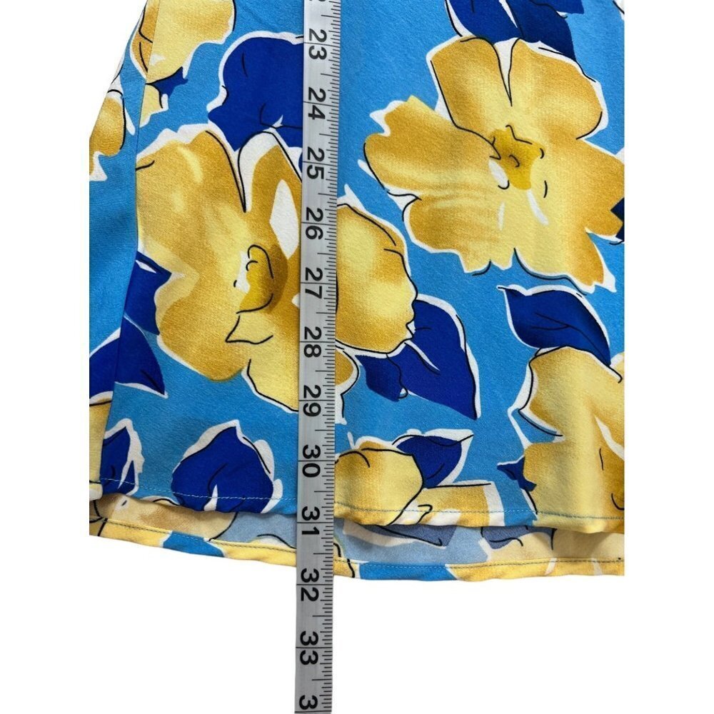 La Hearts Women's Blue & Yellow Floral Dress - Picture 7 of 7